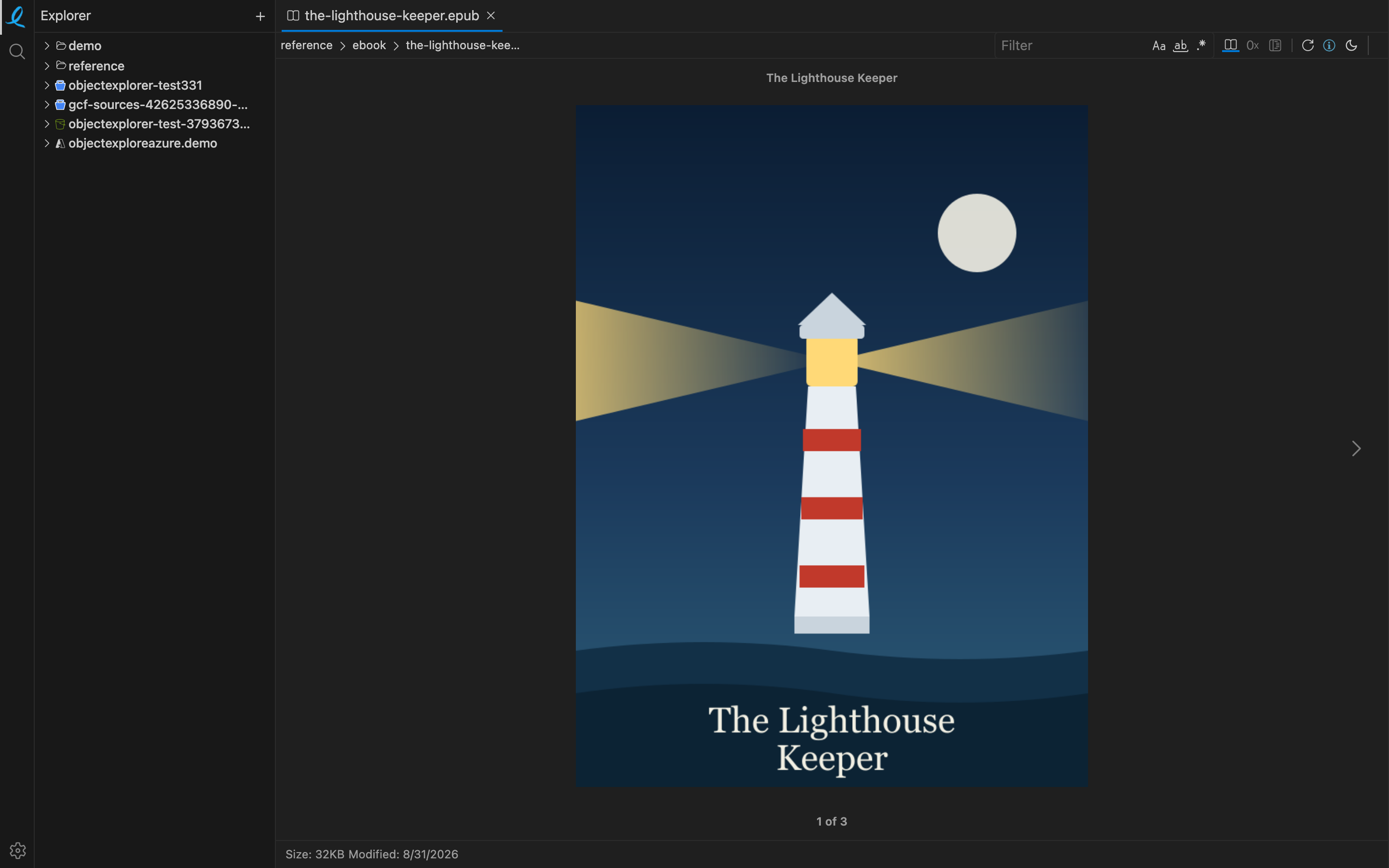 An epub opened as a book, showing its cover